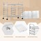 Rolling Organizer Cart with 12 Plastic Drawers Lockable Casters and Metal Frame for Craft and School Supplies